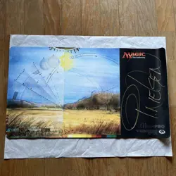 Mtg Playmat Guru Land Plans Signed - Image 1