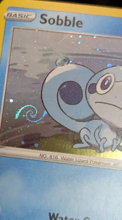 POKEMON SWORD & SHIELD COSMOS HOLO SOBBLE Galaxy HD Swirl 🍥 - Image 2