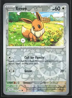 Pokemon Eevee 113/142 Stellar Crown Reverse Holo NM - Image 1