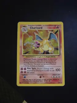 Pokemon Charizard 4/102 Holo Rare Base Set 1999, Unlimited, Vintage HP/MP - Image 3