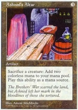 MTG Ashnod's Altar, Light Play, English Fifth Edition - Image 1