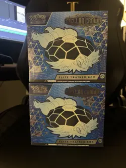 x2 Pokemon TCG Stellar Crown Sealed Elite Trainer Box ETB - Image 1