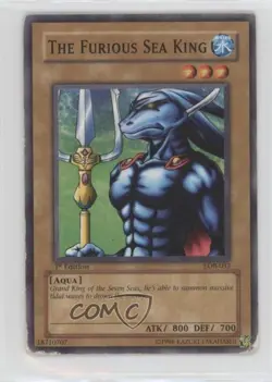 The Furious Sea King 1st Ed. YuGiOh Legend of Blue Eyes White Dragon #LOB-033 - Image 1