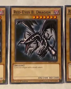 1x Yugioh Red-Eyes B. Dragon - MIL1-EN027 - Common - 1st Edition Near Mint - Image 1