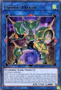 MGED-EN103 EXCODE TALKER RARE UNL EDITION NEAR MINT YuGiOh TCG - Image 1