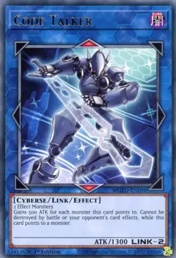 MGED-EN104 Code Talker Rare UNL Edition Near Mint YuGiOh Card TCG - Image 1