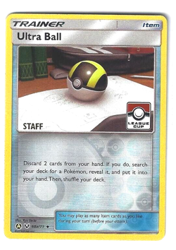 ULTRA BALL 68a/73 POKEMON 2019 LEAGUE CUP STAFF PROMO CARD - NM - Image 1