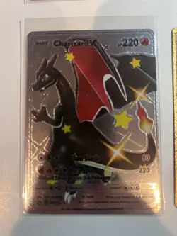 Charizard V Gold Foil Fan Art Collector Pokemon Card Claw Slash 4 Card Variation - Image 3
