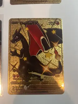 Charizard V Gold Foil Fan Art Collector Pokemon Card Claw Slash 4 Card Variation - Image 4