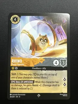 Rhino - Power Hamster 30/204 Reign of Jafar Regular Disney Lorcana Card NM - Image 1
