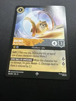 Rhino - Power Hamster 30/204 Reign of Jafar Regular Disney Lorcana Card NM - Image 4