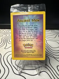 Sealed Ancient Mew Pokemon TCG 2000 Movie Promo Holo Foil Card WOTC - Image 1