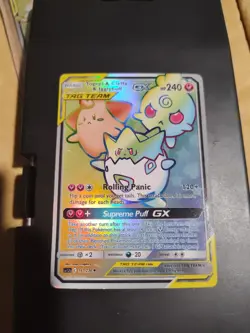 EX/NM Pokemon Cards Togepi & Cleffa & Igglybuff-GX Hyper Rare (HR) 143/230 SM12a - Image 3