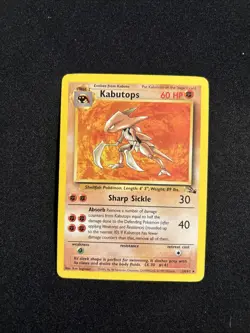 Pokemon TCG Kabutops Fossil Set Unlimited Rare Non-Holo Card 24/62 LP/NM - Image 1