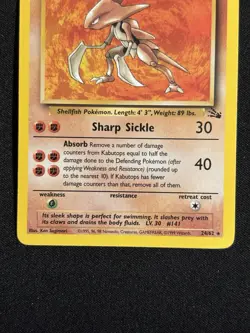 Pokemon TCG Kabutops Fossil Set Unlimited Rare Non-Holo Card 24/62 LP/NM - Image 3