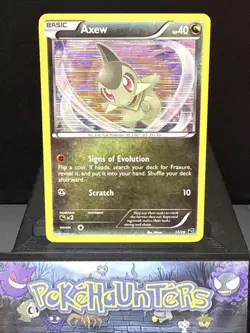 Pokemon Card Axew 12/20 Dragon Vault Holo Rare Light Play - Image 1