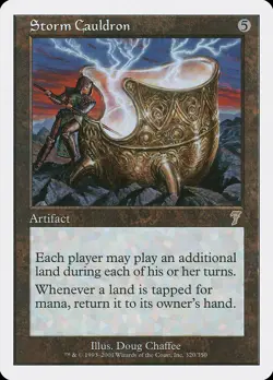 Storm Cauldron 7th Edition PLD Artifact Rare MAGIC GATHERING CARD ABUGames - Image 1