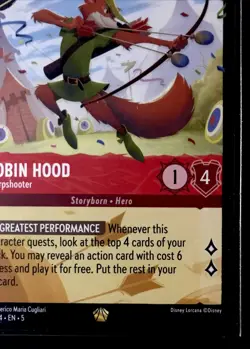 Robin Hood 118/204 - Sharpshooter Legendary Cold Shimmering Skies Disney Lorcana - Image 4