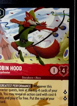 Robin Hood 118/204 - Sharpshooter Legendary Cold Shimmering Skies Disney Lorcana - Image 5