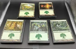 100 Magic the Gathering Basic Land Forest Cards Lot - - MTG - Image 1