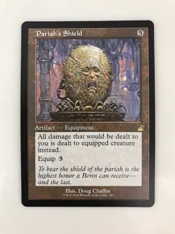 Pariah's Shield Retro Frame MTG Magic the Gathering Card NM Mint Ravnica RTR - Image 1