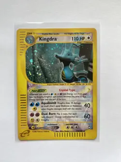 Crystal Kingdra 148/147 Secret Rare Holo Aquapolis Pokemon Card - Image 1
