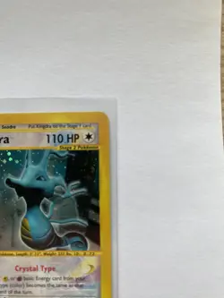 Crystal Kingdra 148/147 Secret Rare Holo Aquapolis Pokemon Card - Image 4