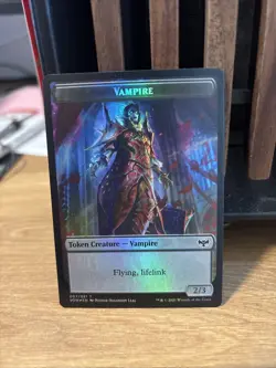Blood / Vampire Double Sided Token (007) - Foil MTG VOW - NM - Image 1