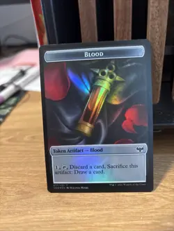 Blood / Vampire Double Sided Token (007) - Foil MTG VOW - NM - Image 2