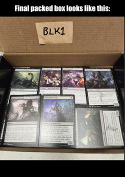 x1 MTG cards bulk lot (box shown) [Box ID: BLK1] - Image 1
