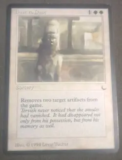 MTG The Dark Dust to Dust MP/HP 1994 - Image 1