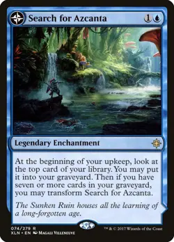 MTG Magic the Gathering Search for Azcanta (74/317) Ixalan Russian LP - Image 1