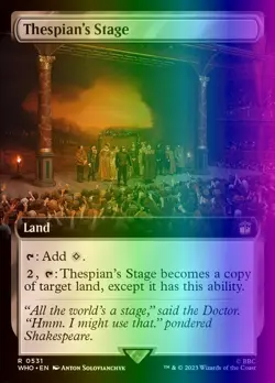MTG Magic the Gathering Thespian's Stage (531/1208) Doctor Who LP FOIL - Image 1