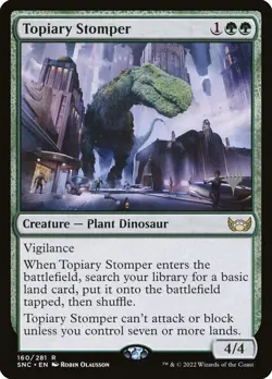 MTG Topiary Stomper (160p/160) Streets of New Capenna Promos LP - Image 1