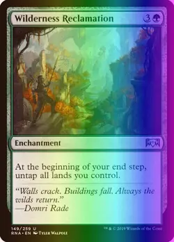 MTG Wilderness Reclamation (149/296) Ravnica Allegiance LP FOIL - Image 1