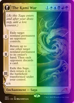 MTG Magic the Gathering The Kami War (362/606) Kamigawa Neon Dynasty LP FOIL - Image 1