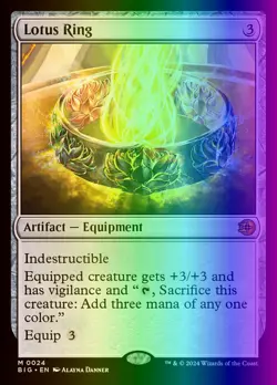 MTG Magic the Gathering Lotus Ring (24/102) The Big Score LP FOIL - Image 1