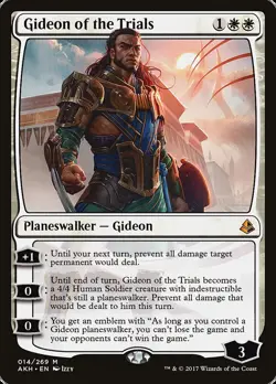 MTG Magic the Gathering Gideon of the Trials (14/347) Amonkhet NM - Image 1