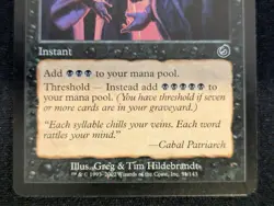Cabal Ritual - Torment - NM - Magic the Gathering - MTG - Black - Image 2