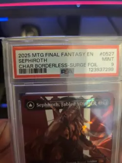 Sephiroth, Fabled SOLDIER (0382) (Borderless SURGE FOIL)- PSA 9 MINT - Image 3