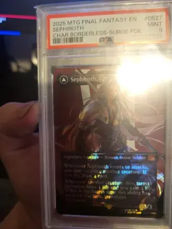 Sephiroth, Fabled SOLDIER (0382) (Borderless SURGE FOIL)- PSA 9 MINT - Image 4