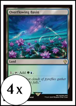 MTG - 4 x Overflowing Basin - Playset 4x x4 - Final Fantasy Commander - Image 1