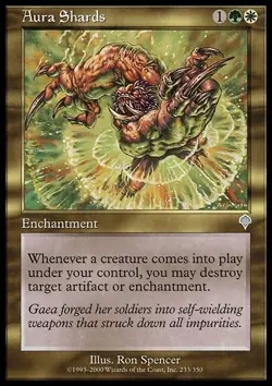 MTG Aura Shards, Light Play, English Invasion - Image 1