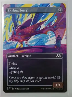 MTG - Aetherdrift: Skybox Ferry (0332) - Borderless Common - Near Mint - Image 1