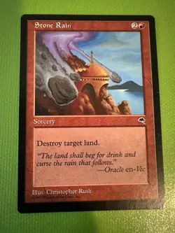 MTG Stone Rain Artist Proof Tempest From the Christopher Rush Family - Image 1