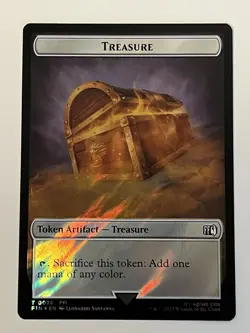 Cloud Foretell Treasure Token Final Fantasy Double Sided Surge Foil Hero 0010 - Image 2