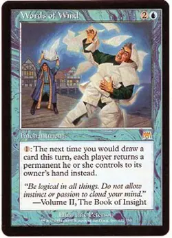 WORDS OF WIND X1 MAGIC MTG ONSLAUGHT EXCELLENT (EX) 2002 - Image 1