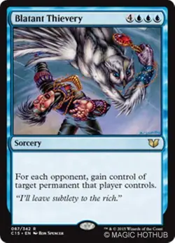 MTG - BLATANT THIEVERY - Commander 2015 (R) - Image 1
