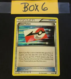 Pokemon (Holo) FIRST TICKET Card DRAGON VAULT 19/20 Black White PROMO TrainerNM - Image 3