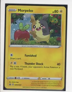 MORPEKO SWORD & SHIELD BLACK STAR PROMO HOLO-FOIL POKEMON CARD SWSH031 NM/M - Image 1